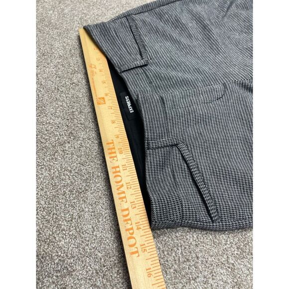 Express womens columnist barley boot pants sz 4R 9” rise black white trousers - Picture 9 of 12